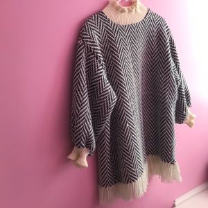 Turtleneck sweater dress